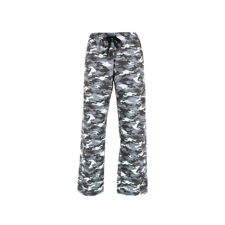 Men's Camouflage Print Flannel Pajama Pants