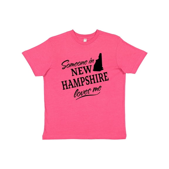 Inktastic Someone in New Hampshire Loves Me Youth T-Shirt