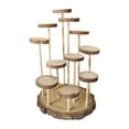 thumbnail image 1 of MERIGLARE Wood Display Riser Home Decor Storage Shelf for Cosmetic Accessories Perfume 11 Platforms, 1 of 9