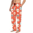thumbnail image 2 of FORMRS Mens Pajama Pants with Pockets Sleepwear Lounge Bottoms Sizes S-2XL, Retro Christmas Ornaments Pattern, 2 of 7