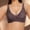 Brown, variant on Leopard Print Plunge Bra Women's Standard Straps Hook Back Deep V Neck Bra Tank Tops for Women