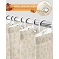 thumbnail image 4 of Fall Thanksgiving Simple Pumpkin Beige Shower Curtain Set ，Waterproof Fabric Shower Curtains Shower Curtains for Bathroom,Bathroom Decor 48"x72", 4 of 7