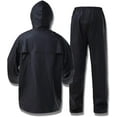 thumbnail image 4 of Rain Suits for Men Waterproof Heavy Duty Rain Gear with Rain Jacket & Pants, Durable Workwear for Fishing Camping Hiking(Black,XL), 4 of 6