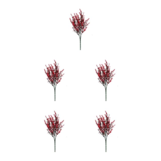 ZheElen 2x Artificial Plant Versatile And Wide Range Of Uses For Any Space Realistic red 5Set