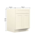 thumbnail image 2 of Antique White 27" Wide Base Cabinet | Large Storage, Soft - close Drawers, UV - painted Luxury Finish, 2 of 3