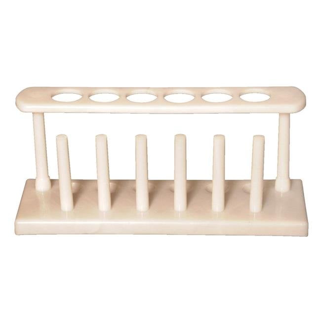 GSC International 220425MM White Plastic Test Tube Racks Holds Up to 25mm Tubes