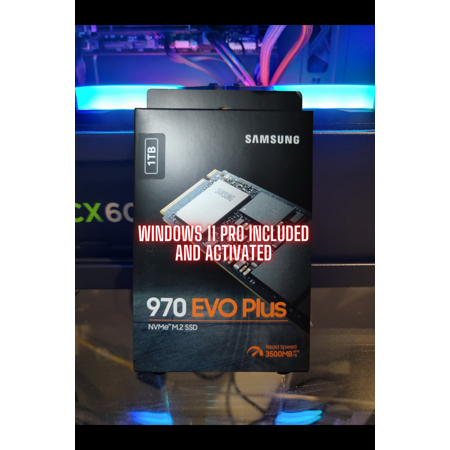 (Windows 11 Pro Installed and Activated) 1TB Samsung 970 EVO Plus M.2 NVMe