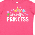 thumbnail image 4 of Inktastic Grandpa's Princess Crown and Flowers Girls Toddler T-Shirt, 4 of 5