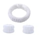 thumbnail image 2 of Conjunto de diadema y muñequeras de lavado de cara Yuyangstore blanco, 2 of 8