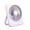 A003- Purple, variant on Small Portable Rechargeable Fan | Quiet Desk Fan for Office | Portable Personal Cooling Fan for Travel and Home Use, Purple