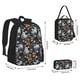 thumbnail image 2 of Easygdp Cute ghost in the flowers Mochila para Niños y Niñas con Set de Caja de Almuerzo y Estuche para Lápices 3 en 1, Mochila Escolar Estampada para Adolescentes, 2 of 7