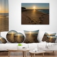 thumbnail image 4 of Designart Sydney Seashore at Sunrise - Seascape Throw Pillow - 16x16, 4 of 5