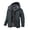 Dark Gray, variant on Men's Ski Jacket Warm Winter Snow Waterproof Coat Mountain Windbreaker Hooded Raincoat Black xl