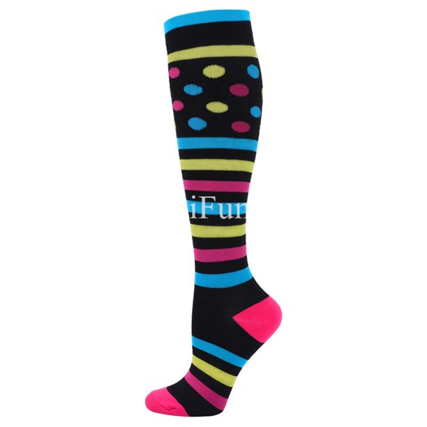 Calcetines de compresión de 58 estilos aptos para Edema médico Diabetes venas varicosas calcetines al aire libre hombres mujeres correr senderismo calcetines deportivos Tan Jianjun unisex