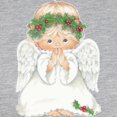 thumbnail image 3 of CafePress - Christmas Cute Baby Angel Praying Long Sleeve T Sh - Womens Baseball Tee, 3 of 4