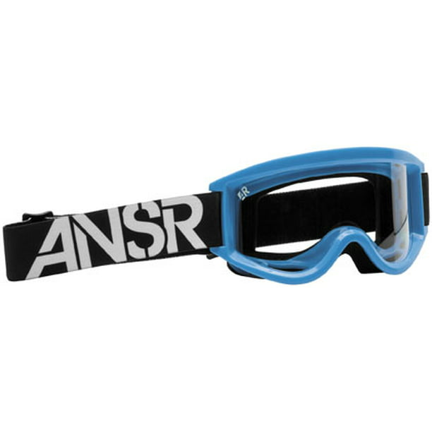 ANSWER APPAREL Logo Goggles Blue Cyan/Clear Lens -