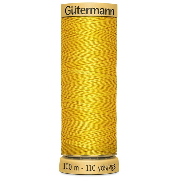 Gutermann Natural Cotton Thread 110yd-Canary Yellow
