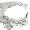 thumbnail image 3 of Brazalete de danza del vientre Hugo Anillo de la pulsera de la danza de vientre Plata, 3 of 8