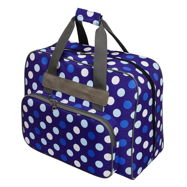 Decodeary Étui de Transport pour Machine à Coudre avec Poignée Sac d'Organisation Portable Bleu 48x24x31.8CM