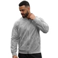 thumbnail image 6 of UDAUDU Mens Faux Suede Jacket Casual Full Zip Long Sleeve Lightweight Stand Collar Bomber Jacket with Pockets XL, 6 of 9