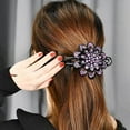 thumbnail image 5 of Elegant Temperament Mother Hair Claw Girls All-match Antiquity Headwear Hairstyle Tools Female Hair Accessories Rhinestone Duckbill Clip Korean Style Hairpin Flower Hair Clip N, 5 of 8