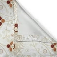 thumbnail image 4 of Ambesonne Abstract Valance Pack of 2, Chevrons and Flowers, 54"X18", Burgundy Orange Cream, 4 of 5