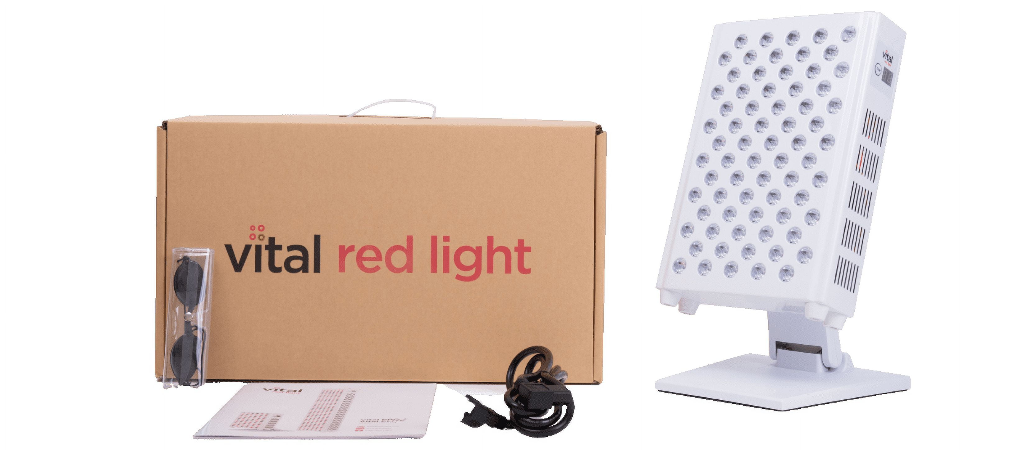 Vital Red Light Pro Therapy Panel, 660nm & 850nm Dual Wavelengths, Full-Body Light Therapy with Glasses
