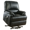 thumbnail image 2 of ACME Ixora Recliner with Power Lift and Massage in Black, 2 of 8