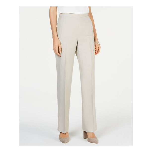 KASPER Womens Beige Side Zip Wear To Work Straight leg Pants Petites 6P -  Walmart.com