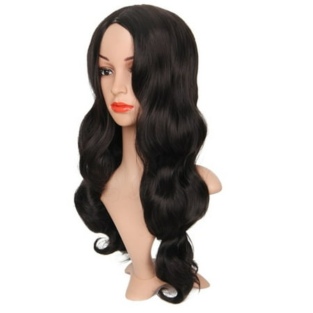 Beroyal Synthetic Wigs Natural Looking Long Wavy Full Cap Wigs Heat Resistant Wigs Natural Color, 28