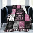 thumbnail image 6 of Christian Blanket for Women, Blue Rose Butterfly Ultra Soft Religious Gifts Blankets with Bible Verse and Inspirational Thoughts, Warm Plush Prayers Healing Throw Blankets, 60"x50", 6 of 6