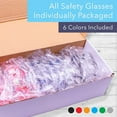 thumbnail image 3 of Aqulius 96 Pack of Safety Glasses (6 Colors - Protective Goggles) Anti Fog Clear Glasses. Nurses, Construction, Labs, Shooting Glasses Men Women, 3 of 3