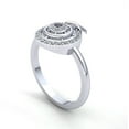 thumbnail image 2 of 0.25ctw Round Cut Diamond Ladies Interlinked Fancy Engagement Anniversary Ring Solid 14K Rose, White or Yellow Gold FG VS, 2 of 3