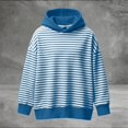 thumbnail image 4 of oqasdz Mens Sweatshirt Festival Striped Long Sleeve Hooded Pullover with Front Pocket Holiday Streetwear Durable Soft Casual Outdoor, 4 of 5