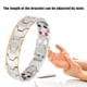 thumbnail image 3 of Pulsera Magnética Pulsera De Bioenergía Joyería De Moda Magnético Titanio Bio Energía Brazalete Hombres Salud Cuidado Pulsera Plata ANGGREK Descripción de la referencia, 3 of 5
