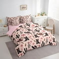 thumbnail image 3 of Feelyou Boho Western Boot Bedding Comforter Set 7pcs, Cherry Blossoms Queen Bedding Sets, 3 of 8