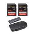 thumbnail image 1 of SanDisk Extreme PRO 64GB SDXC UHS-I 200MB/s Tarjeta de Memoria (Paquete de 2) con Estuche de Almacenamiento y Lector SD (3 Artículos), 1 of 9