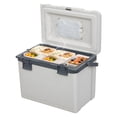 thumbnail image 3 of Wliqien 30 Quart Hard Cooler, Insulated Portable Ice Cooler Box for Drink, Beverage, 3 Days Ice Chest Suit for Camping, Picnic, Fishing, Outdoor Activities, 3 of 6