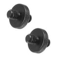 thumbnail image 1 of Adaptador de soporte de micrófono Uxcell 1/4 macho a 1/4 macho, tornillo de trípode de doble cara para soporte de micrófono, negro, paquete de 2, 1 of 6