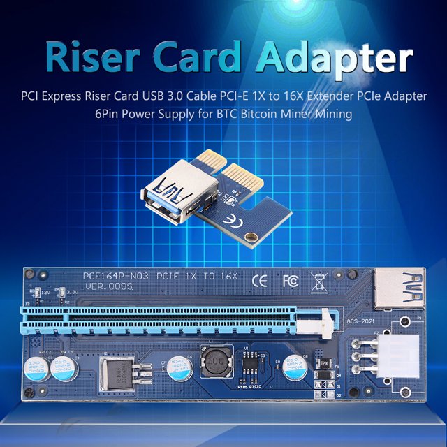 PCI Express Riser Card USB 3.0 Cable PCI-E 1X a 16X Extender Adaptador PCIe Ndcxsfigh Nuevos Originales