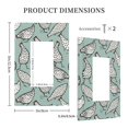 thumbnail image 5 of Kll Hand Drawn Chickens Wall Plate,Gloss Finish,Standard Size 1 - 5" X 3", Polycarbonate Thermoplastic,Electric Receptacle Plug Covers, 5 of 8