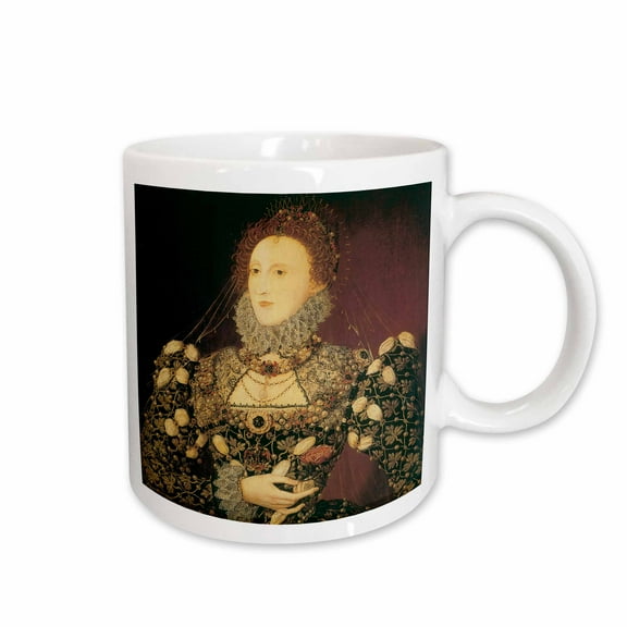 3drose, Queen Elizabeth I by Nicholas Hilliard, 15oz Mug
