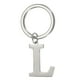 thumbnail image 1 of Llavero de Letra Inicial Uxcell para Hombres y Mujeres A-Z Color Plata Letra L, 1 of 7