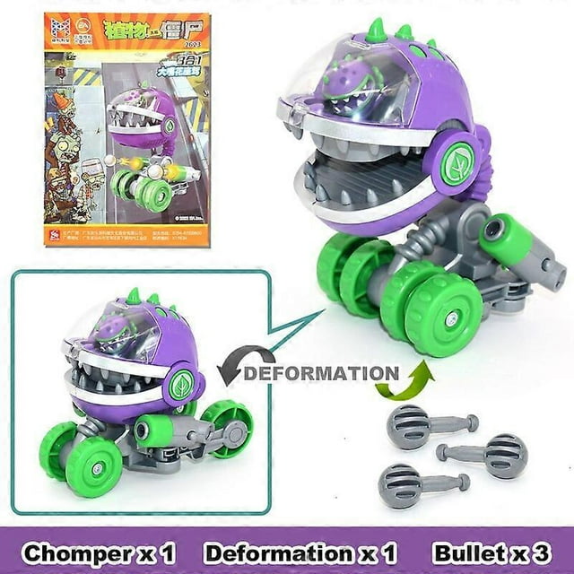3 in 1 Assembly Deformation For Boys Robot Doll Plant Vs. Zombie Mecha fighter PVC Action Figure Model Kid Gift3 in1 Remote Control Robots
