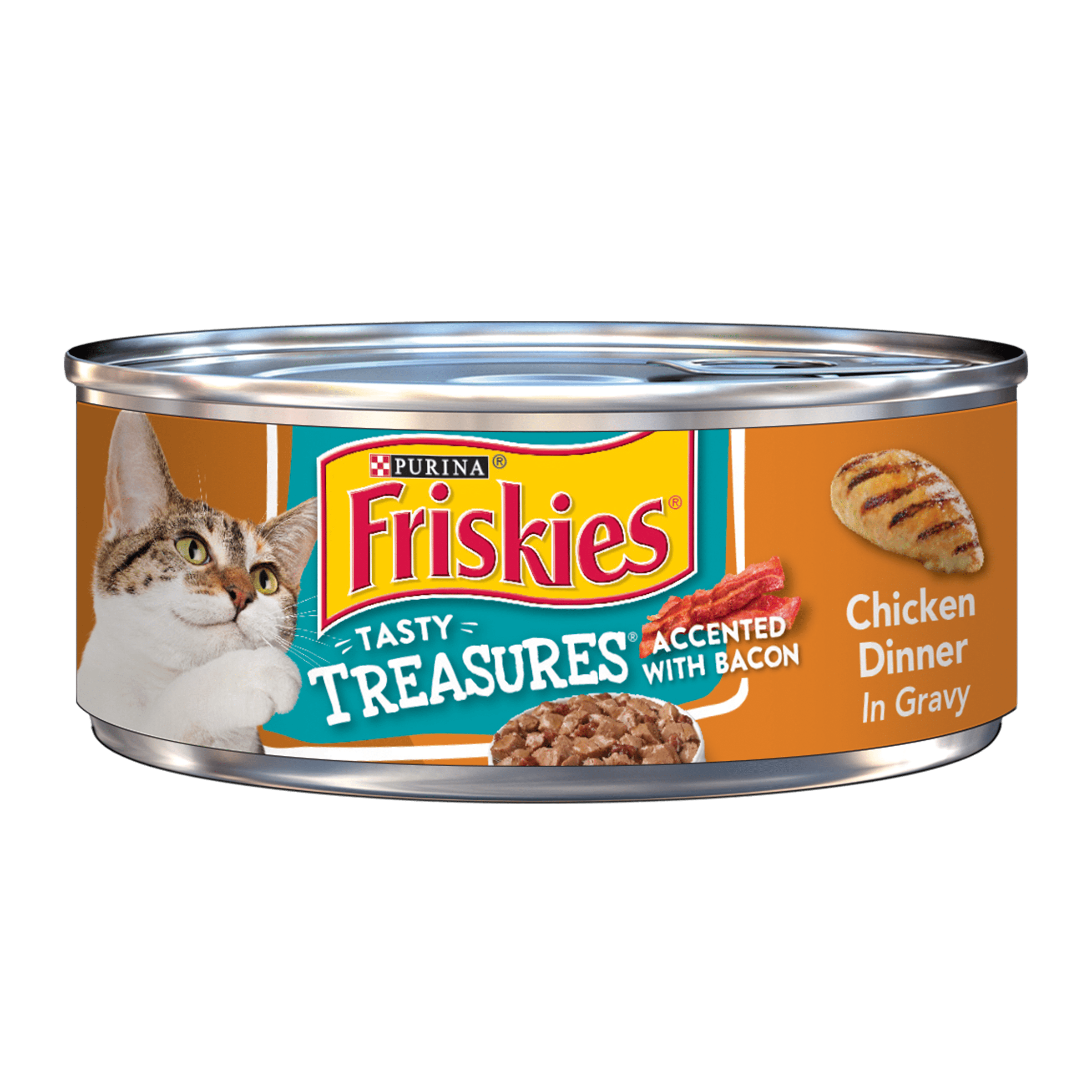 Friskies Tasty Treasures Chicken Dinner in Gravy Adult Wet Cat Food 5