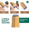 thumbnail image 5 of 24pcs / 36pcs Chair Leg Floor Protectors, Round Chair Leg Cover, Silicone Chair Leg caps with Felt Pads for Protecting Hardwood/Tile Floors from Scratches and Noise, 5 of 7