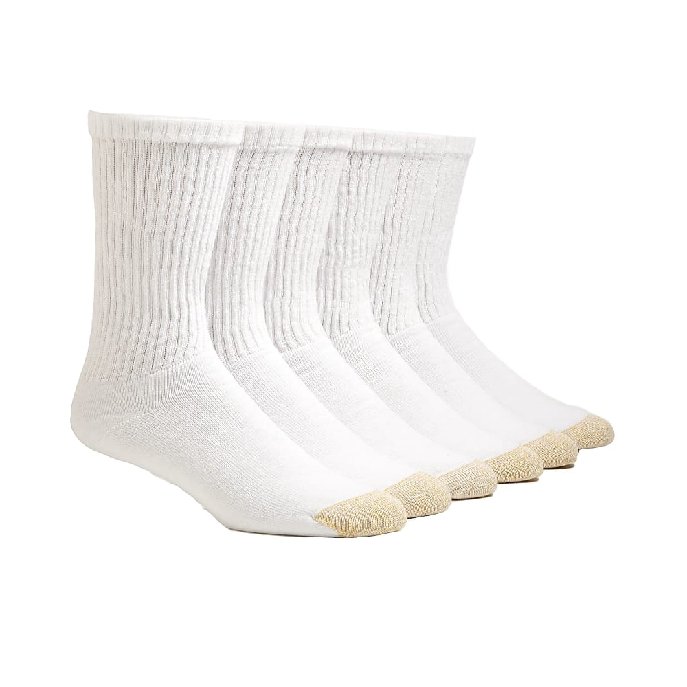 GOLDTOE Gold Toe 656S Athletic Crew Socks 6 Pack