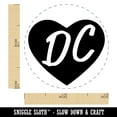 thumbnail image 2 of DC District of Columbia in Heart Self-Inking Rubber Stamp Ink Stamper - Pink Ink - Mini 1/2 Inch, 2 of 7