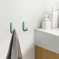 thumbnail image 5 of Nkmbld 6PC Adhesive Towel Hooks for Bathrooms, Household Plastic Hooks No Punch Non Marking Hanging Buckle Strong Load Bearing Sticky Wall Hooks, Green, 5 of 8