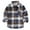Grey-C, variant on Girl Boy Fashion Blouse Kids Little Boys Girls Baby Red Plaid Flannel Shirt Jacket Long Sleeve Button Down Flannel Shirt Plaid Pocket Front Tops (Red-C,12-18 Months)